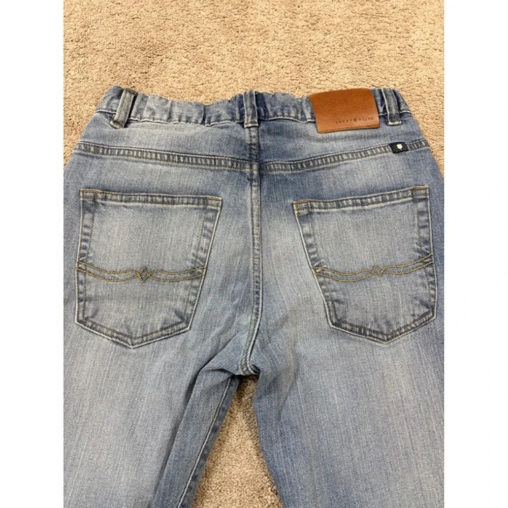 Lucky Brand Classic Straight‎ Jeans Boys 16 Blue Excellent Medium Wash Denim